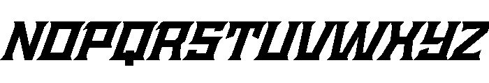 Staten WideBoldOblique Instance Font UPPERCASE