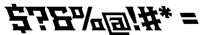 Staten WideBoldReverse Instance Font OTHER CHARS