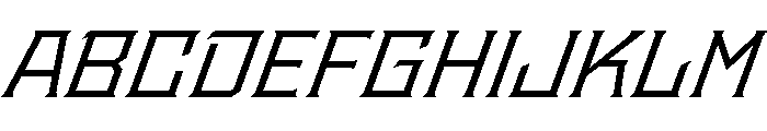 Staten WideBookOblique Instance Font UPPERCASE