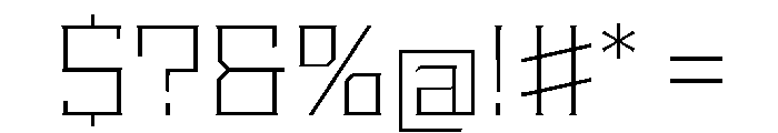 Staten WideExtraLight Instance Font OTHER CHARS