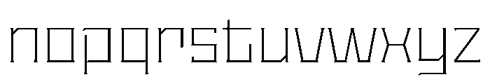 Staten WideExtraLight Instance Font LOWERCASE