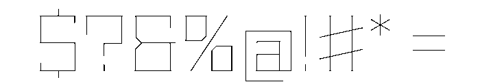 Staten WideHairline Instance Font OTHER CHARS