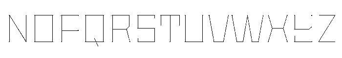 Staten WideHairline Instance Font UPPERCASE