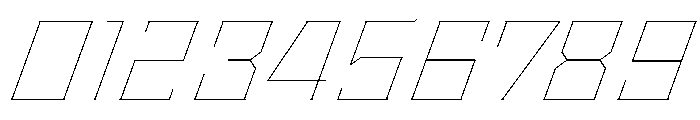 Staten WideHairlineOblique Instance Font OTHER CHARS