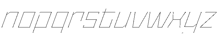 Staten WideHairlineOblique Instance Font LOWERCASE