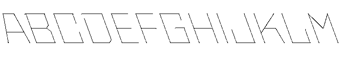 Staten WideHairlineReverse Instance Font UPPERCASE