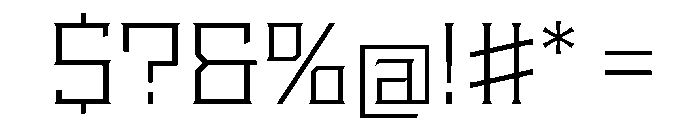 Staten WideLight Instance Font OTHER CHARS