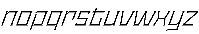Staten WideLightOblique Instance Font LOWERCASE