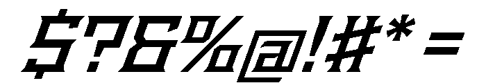 Staten WideSemiboldOblique Instance Font OTHER CHARS
