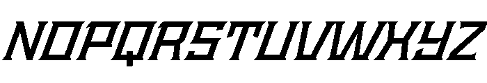 Staten WideSemiboldOblique Instance Font UPPERCASE