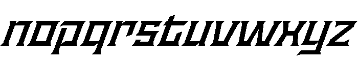 Staten WideSemiboldOblique Instance Font LOWERCASE