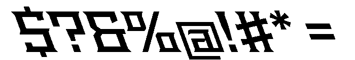 Staten WideSemiboldReverse Instance Font OTHER CHARS