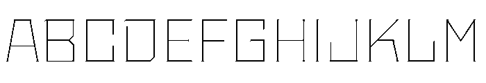 Staten WideThin Instance Font UPPERCASE