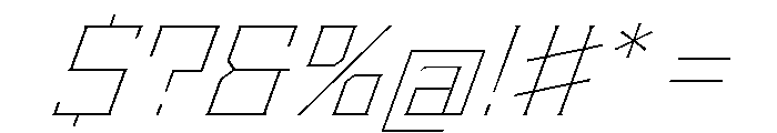 Staten WideThinOblique Instance Font OTHER CHARS