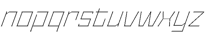 Staten WideThinOblique Instance Font LOWERCASE