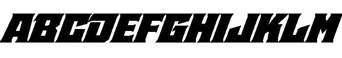 Staten WideUltraOblique Instance Font UPPERCASE