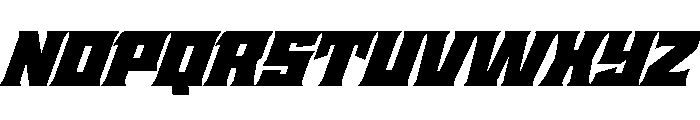 Staten WideUltraOblique Instance Font UPPERCASE