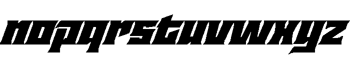 Staten WideUltraOblique Instance Font LOWERCASE