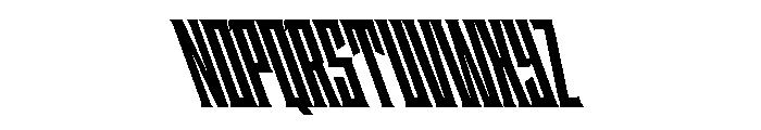 Staten XCompressedBlackReverse Instance Font UPPERCASE