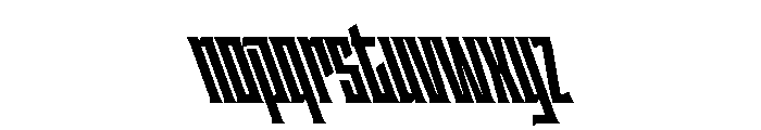 Staten XCompressedBlackReverse Instance Font LOWERCASE