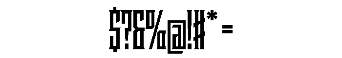 Staten XCompressedBold Instance Font OTHER CHARS