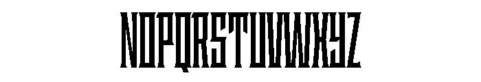 Staten XCompressedBold Instance Font UPPERCASE
