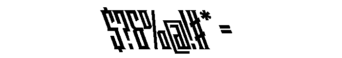Staten XCompressedBoldReverse Instance Font OTHER CHARS