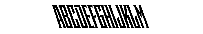 Staten XCompressedBoldReverse Instance Font UPPERCASE
