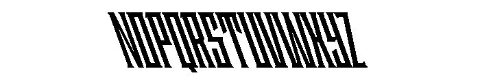 Staten XCompressedBoldReverse Instance Font UPPERCASE