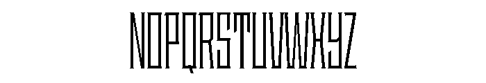 Staten XCompressedBook Instance Font UPPERCASE