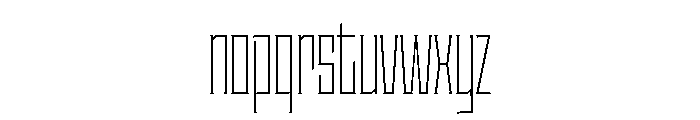 Staten XCompressedExtraLight Instance Font LOWERCASE