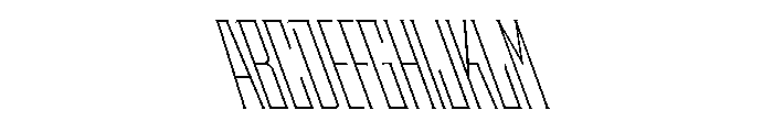 Staten XCompressedExtraLightReverse Instance Font UPPERCASE