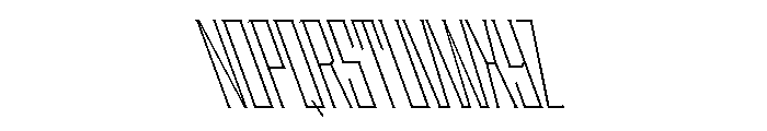 Staten XCompressedExtraLightReverse Instance Font UPPERCASE