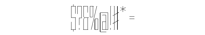 Staten XCompressedHairline Instance Font OTHER CHARS