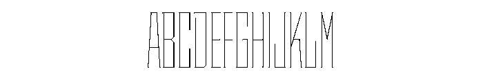 Staten XCompressedHairline Instance Font UPPERCASE