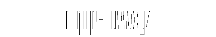 Staten XCompressedHairline Instance Font LOWERCASE