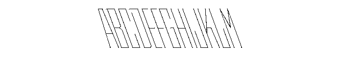 Staten XCompressedHairlineReverse Instance Font UPPERCASE