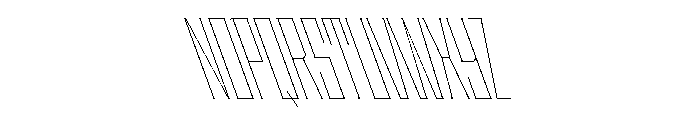 Staten XCompressedHairlineReverse Instance Font UPPERCASE
