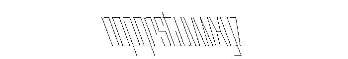 Staten XCompressedHairlineReverse Instance Font LOWERCASE