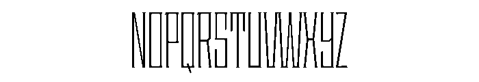 Staten XCompressedLight Instance Font UPPERCASE