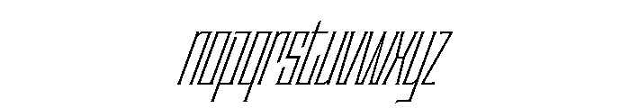 Staten XCompressedLightOblique Instance Font LOWERCASE