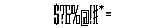 Staten XCompressedSemibold Instance Font OTHER CHARS