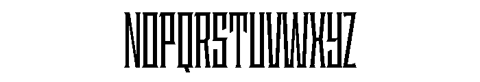 Staten XCompressedSemibold Instance Font UPPERCASE