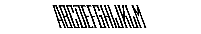 Staten XCompressedSemiboldReverse Instance Font UPPERCASE