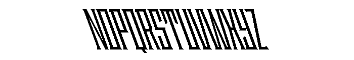Staten XCompressedSemiboldReverse Instance Font UPPERCASE