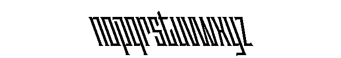Staten XCompressedSemiboldReverse Instance Font LOWERCASE