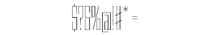 Staten XCompressedThin Instance Font OTHER CHARS