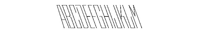 Staten XCompressedThinReverse Instance Font UPPERCASE