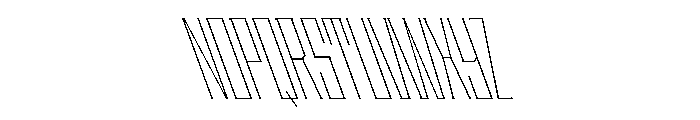 Staten XCompressedThinReverse Instance Font UPPERCASE