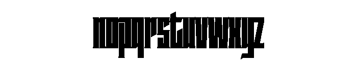 Staten XCompressedUltra Instance Font LOWERCASE